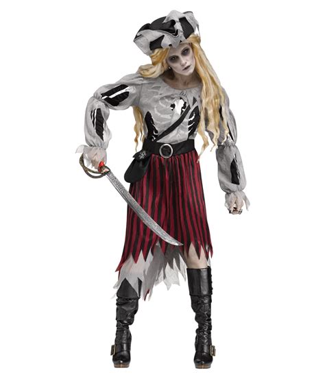 Zombie Pirate Ghost Womens Costume - Pirate Costumes