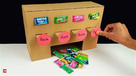 How to Make MULTI Chewing Gum Vending Machine from Cardboard at Home ...