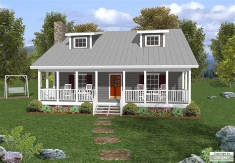 One Story House Plans with Porches - DFD House Plans Blog