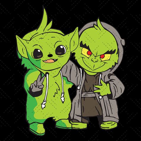 Grinch And Baby Yoda, Trending Svg, Grinch Svg, Grinch | Inspire Uplift