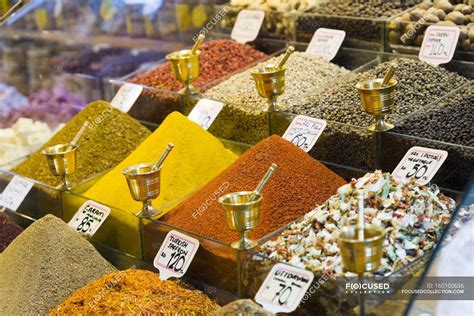 Assortment of Turkish spices — exotic, market - Stock Photo | #160100636