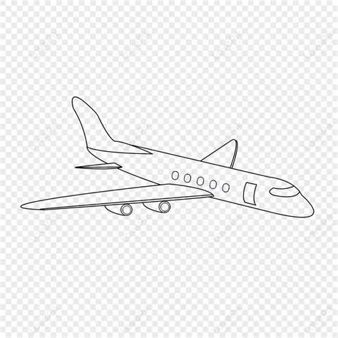 Cargo Plane Clipart Black And White,plane Sketch,aircraft PNG ...