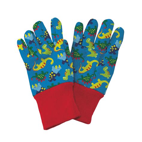 Blue Dinosaur Kids Gardening Gloves Kent And Stowe - Moyness Nurseries