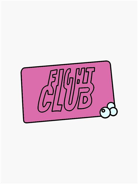 "Fight Club Soap Bar" Sticker by Bluey0120 | Redbubble