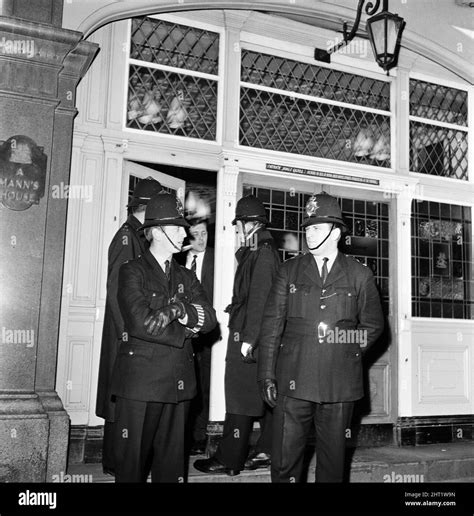 Police outside the Blind Beggar pub, Whitechapel Road, after the ...