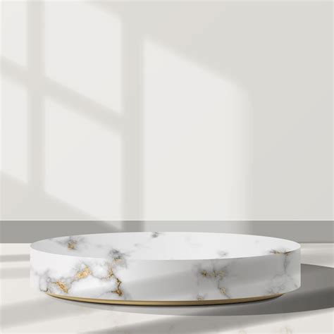 Premium Vector | Luxury minimalist White Marble and gold Podium in ...