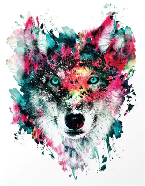 Abstract Wolf Painting - Best Painting Collection