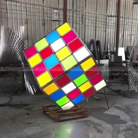 Rubix Cube Sculpture