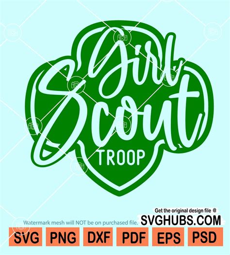 Girl scout troop svg, Girl Scout Trefoil svg, Girl Scout mom svg, Scout Life SVG, Scout Svg ...