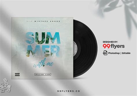 Summer With Me CD Cover Free PSD Template – 99Flyers