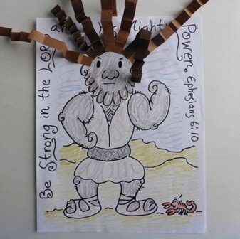 Samson Crazy Hair - Bible Crafts by Jenny