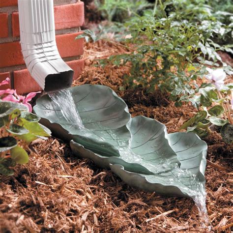 Decorative Splash Block | Concrete leaves, Diy garden, Garden projects