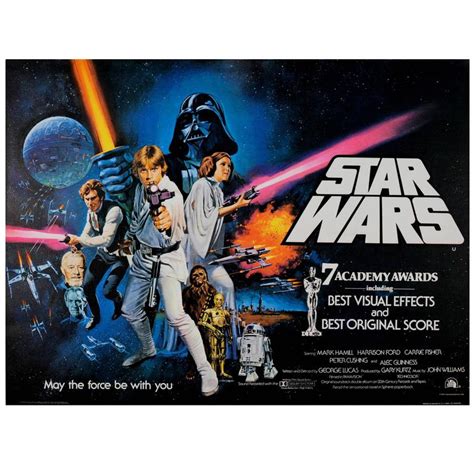 Film Classic 1977 Star Wars Movie Poster by Chantrell “7 Academy Awards” at 1stDibs | 1977 star ...