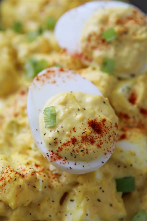 Deviled Egg Potato Salad - PaleOMG