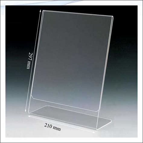 Acrylic Paper Stand 3mm L A4 Pictur Holder – Newgenn India