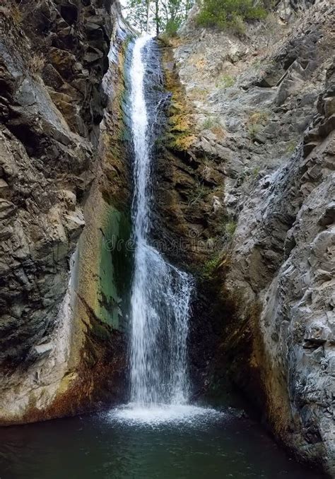 Millomeris Waterfalls among Rocks in the Troodos Mountains. National Park Stock Photo - Image of ...