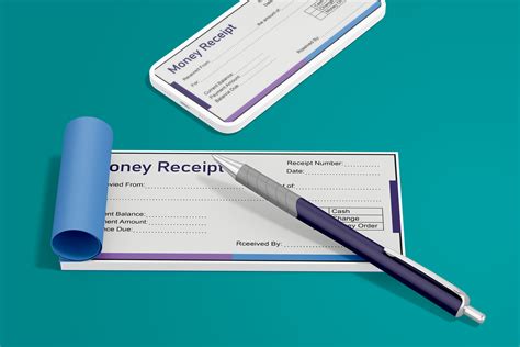 Money receipt design on Behance