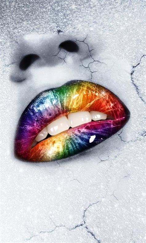 Rainbow Lips Live Wallpaper for Android | Rainbow lips, Lush lips, Beautiful lips