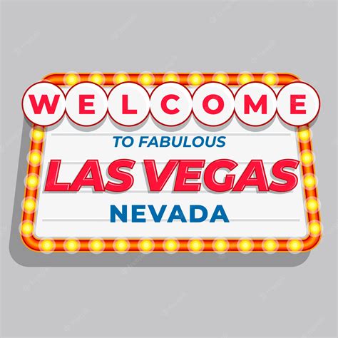 Premium Vector | Flat design las vegas sign