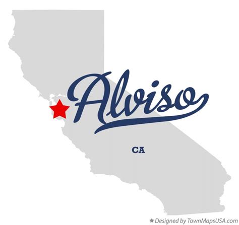 Map of Alviso, CA, California