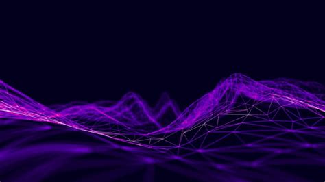 Premium Photo | Wave abstract purple wave animation seamless loop 4k purple technology background