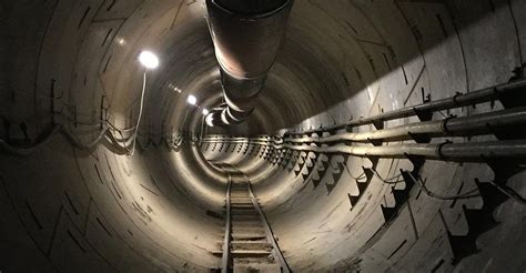 Elon Musk shared a picture of The Boring Company's tunnel under Los Angeles on social media ...