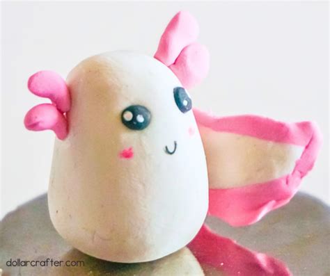 How to Make a Delightful Polymer Clay Axolotl ⋆ Dollar Crafter