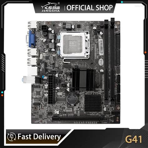 JINGSHA G41 Gaming Motherboard LGA771/LGA775 CPU, DDR3 8GB RAM, USB2.0 ...