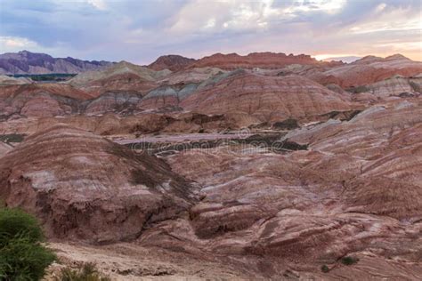 Sunrise View of Rainbow Mountains in Zhangye Danxia National Geopark ...