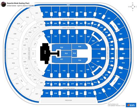 United Center Concert Seating Chart - RateYourSeats.com