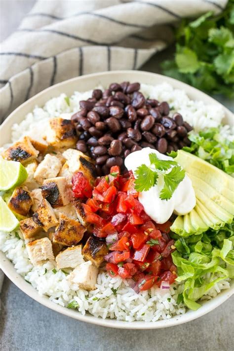 Burrito Bowls with Chicken - Dinner at the Zoo