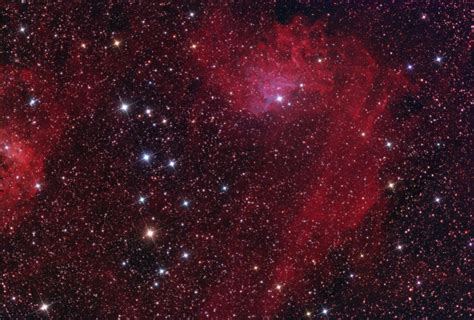 Flaming Star nebula – composite image | New Forest Observatory