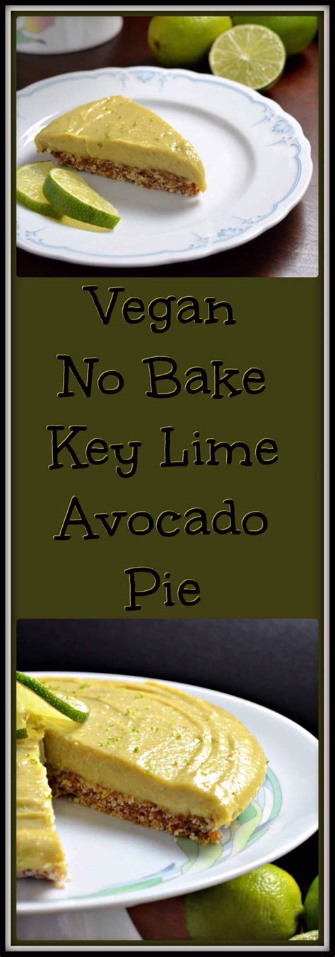 Vegan No Bake Key Lime Avocado Pie - She Loves Biscotti