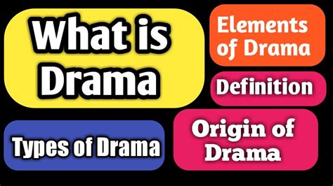 What is Drama? | Origin and Definition - YouTube