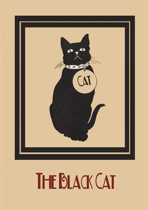 Black Cat Remix Vintage Poster Free Stock Photo - Public Domain Pictures