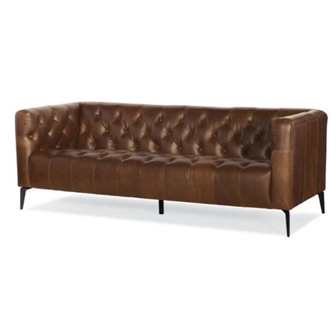 Terminal | 3 Modern Tufted Full Grain Leather Sofa – Banana Home