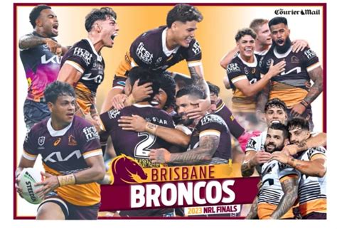 BRISBANE BRONCOS NRL 2023 RUGBY team poster, FREE POST 2 £8.24 - PicClick UK