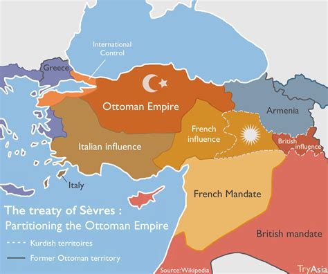 Partition of the Ottoman Empire (treaty of Sèvres, 1920) : r/MapPorn