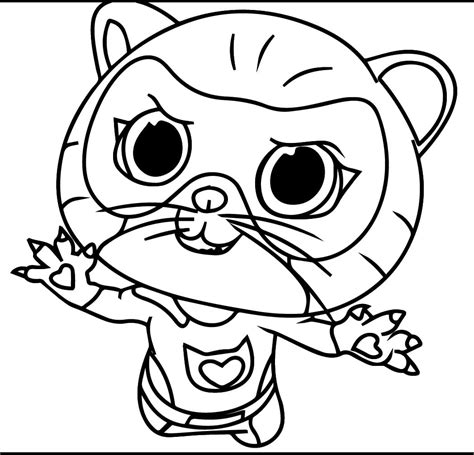 Cool SuperKitties coloring page - Download, Print or Color Online for Free