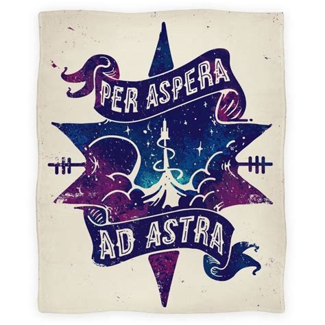 Per Aspera Ad Astra Blankets | LookHUMAN | Ad astra, Wellness design, Ads