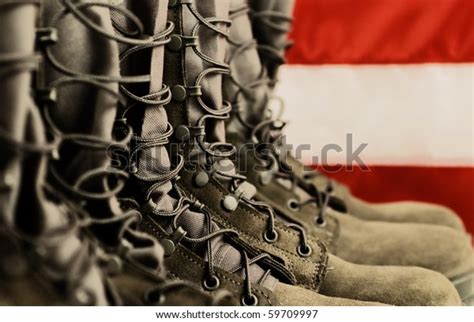 Sage Green Military Combat Boots Us Stock Photo 59709997 | Shutterstock