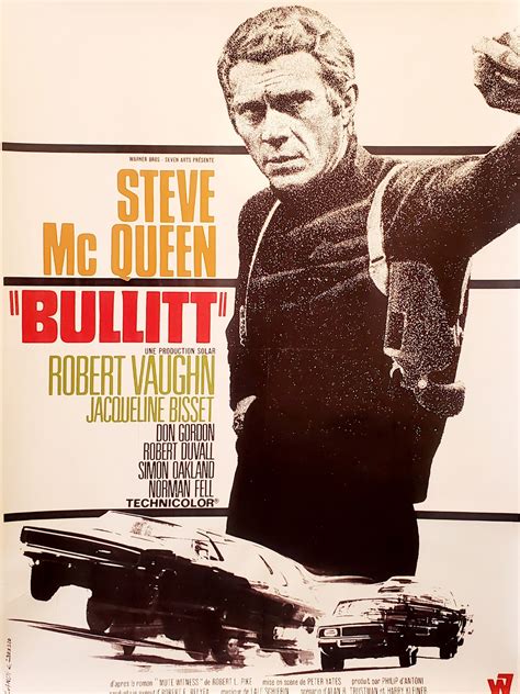 Steve McQueen Bullitt Vintage Poster