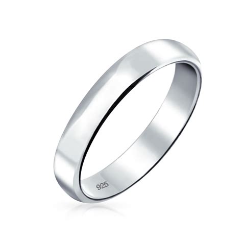 Plain Silver Wedding Band For Men