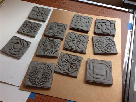 3D Printed TurtleArt Stamps for Clay Tiles