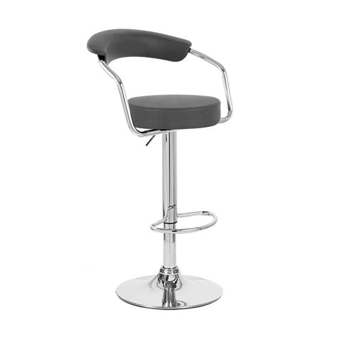 NEW! CHROME/LEATHER ADJUSTABLE HEIGHT SWIVEL BARSTOOL - BAR/COUNTER STOOL - ZOOL | eBay