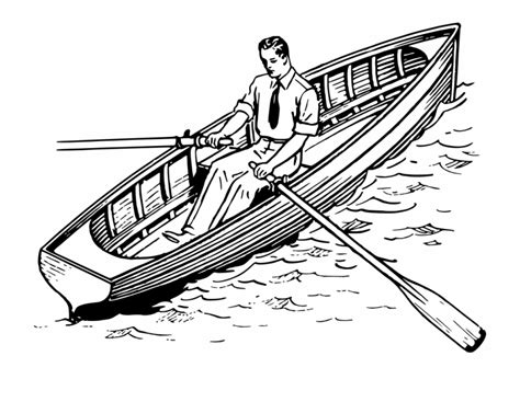 Free Canoe Clip Art Black And White, Download Free Canoe Clip Art Black ...