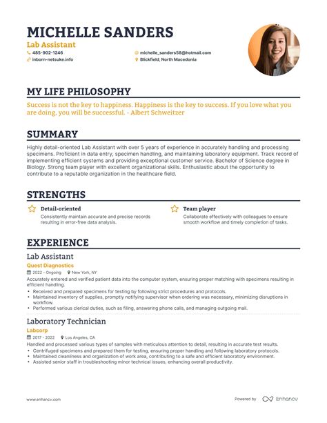 3 Successful Lab Assistant Resume Examples And Writing Tips for 2024