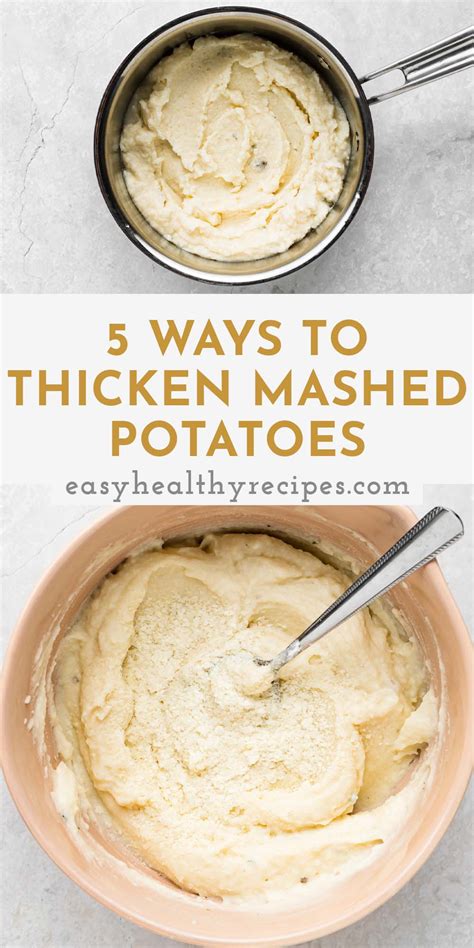 How to Thicken Mashed Potatoes (5 Ways!) - Easy Healthy Recipes