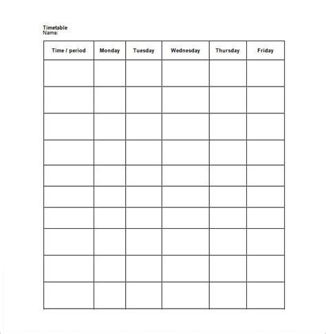 Free weekly employee work schedule template printable - seresl