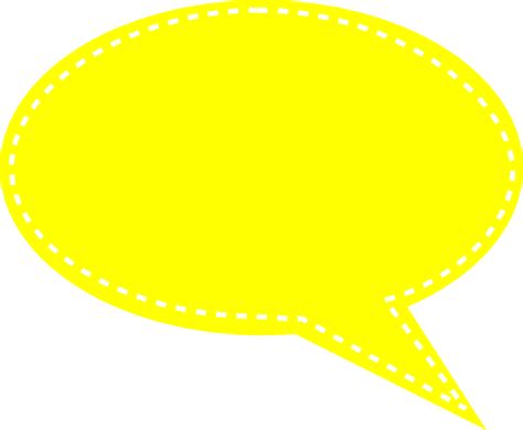 Yellow Speech Bubble Clip Art at Clker.com - vector clip art online ...